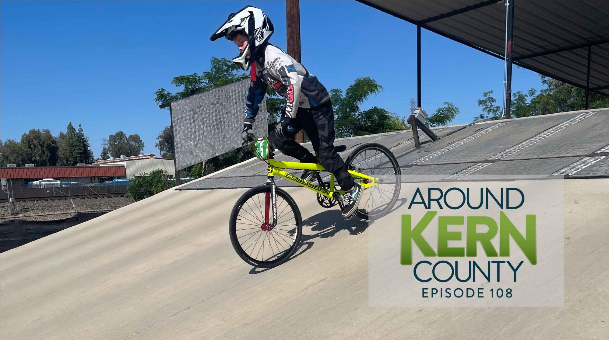 Photo of BMX racer at Metro BMX riding down a hill