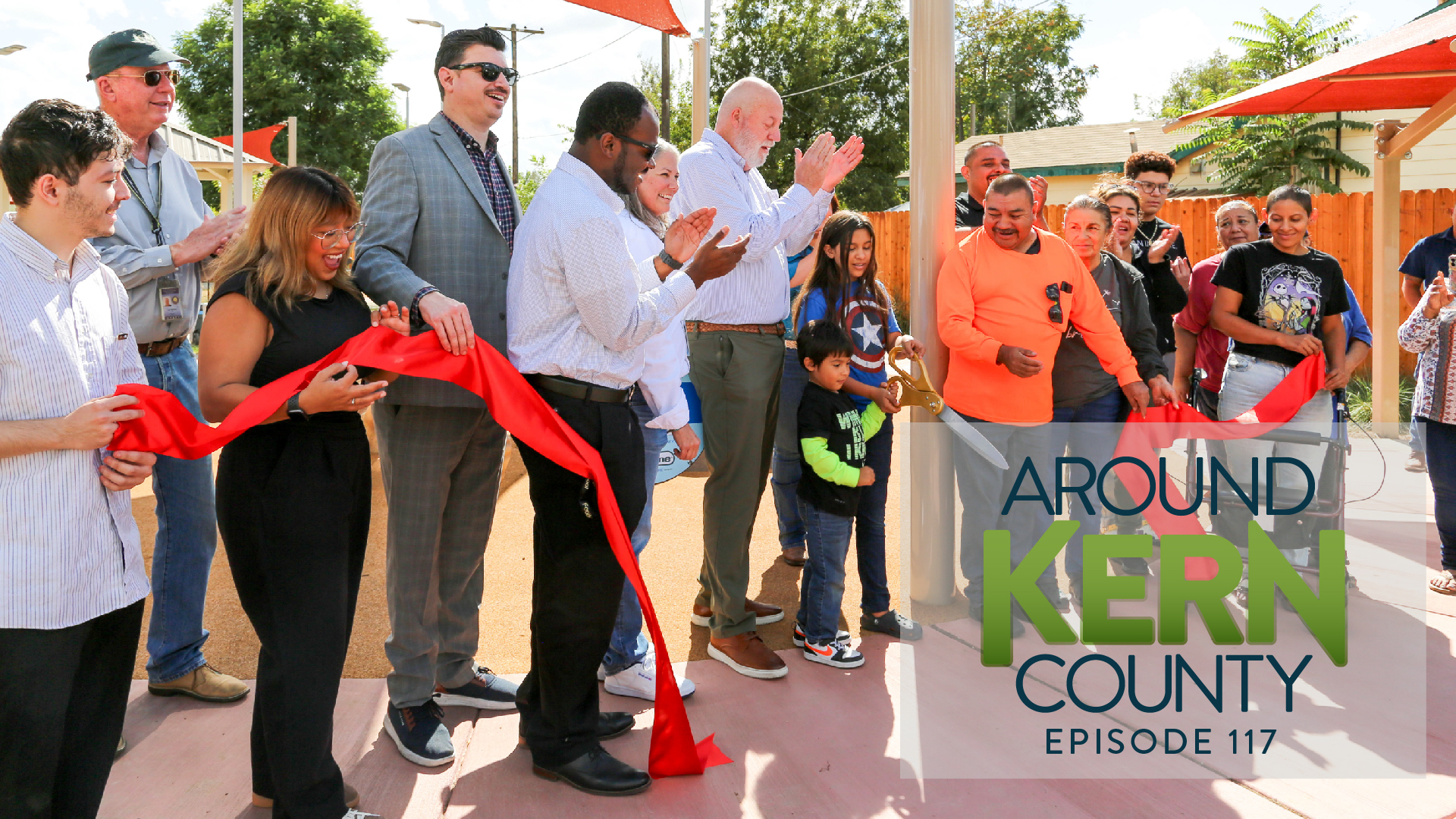 Around Kern County photo of Fuller Acres Park ribbon cutting with community